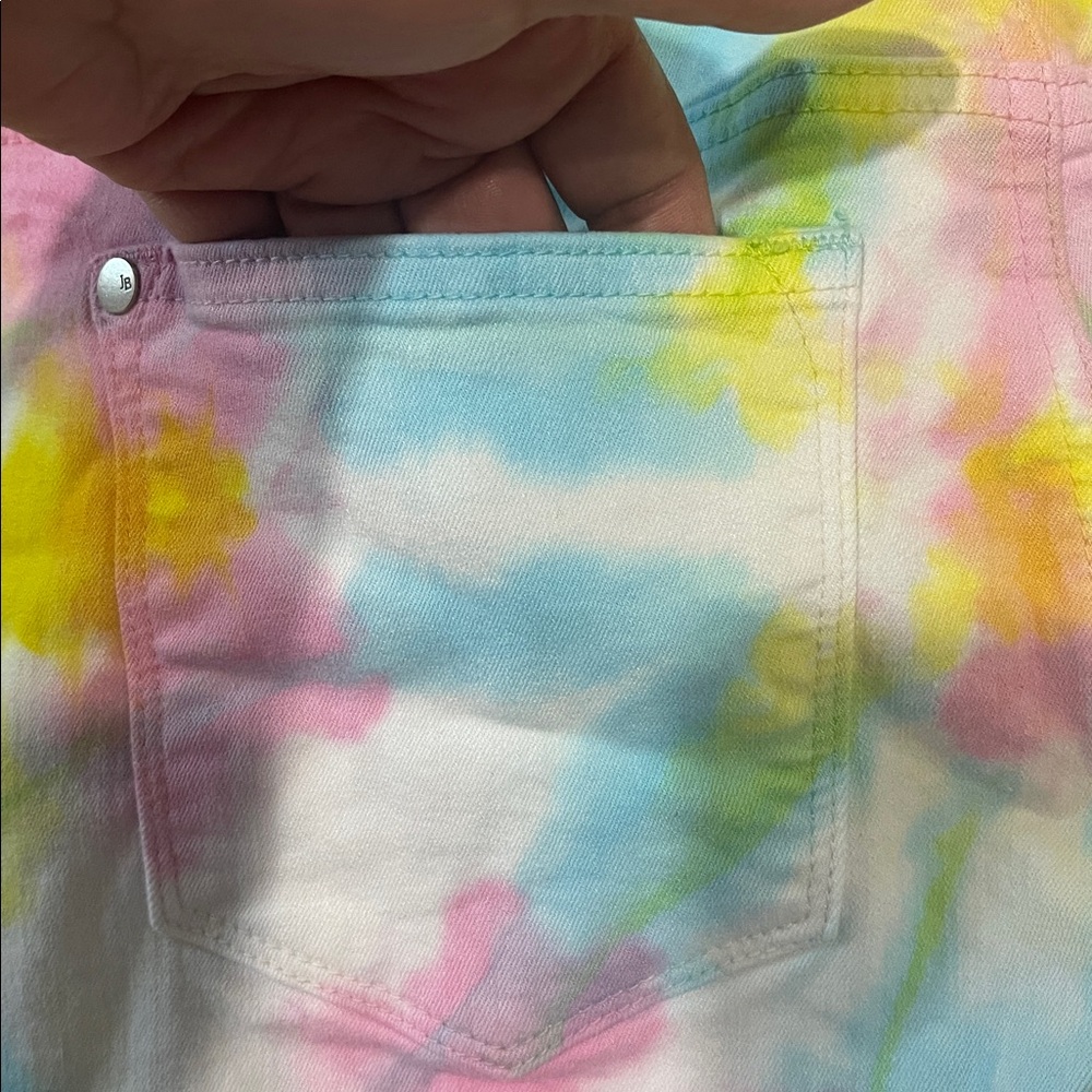 Judy Blue Women's Colorful Tie-Dye Shorts size L - Picture 8 of 10